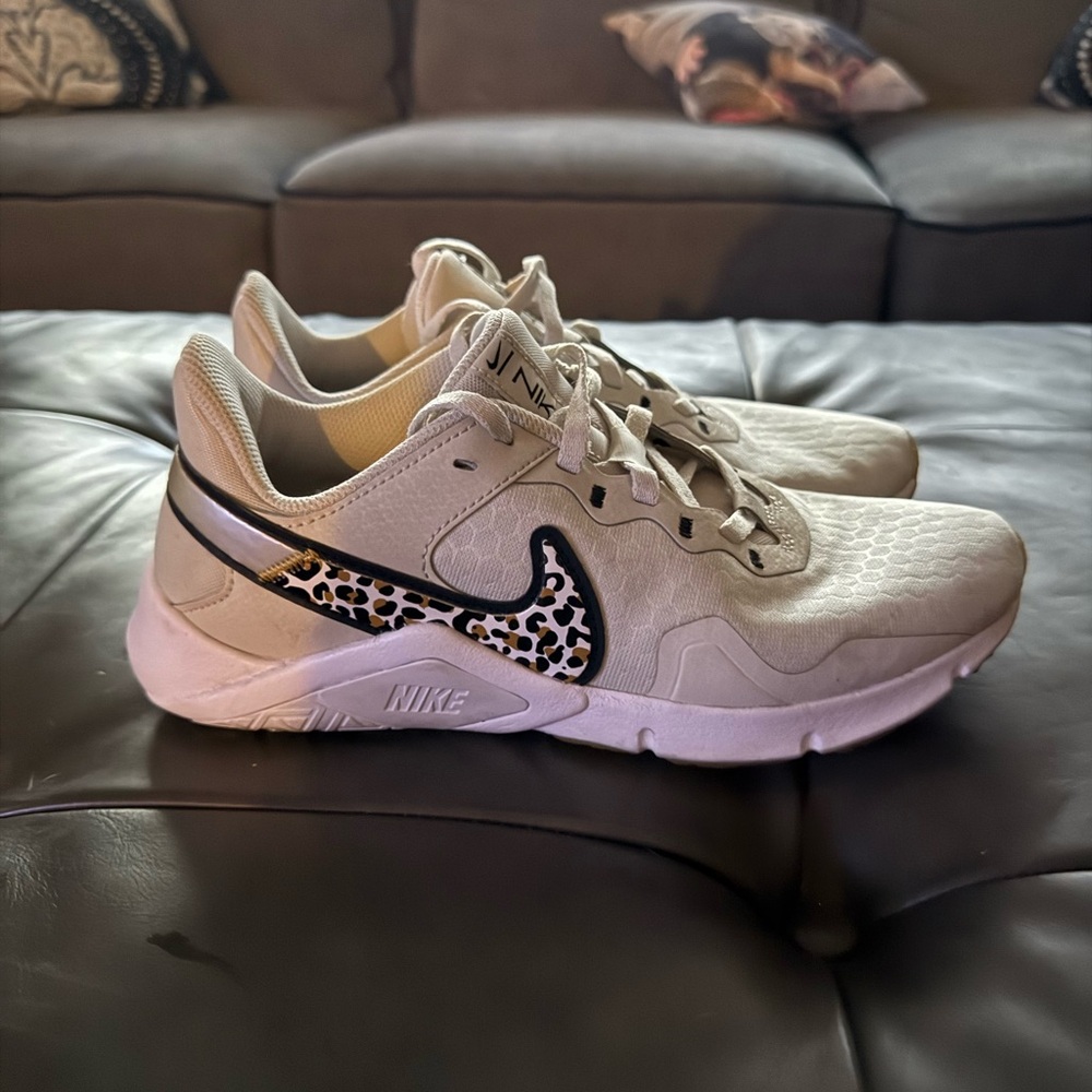 Nike Tan and Black Sneakers with Athletic Silhouette